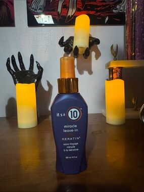 It's a 10 Miracle Leave-In Keratin Spray - Blue & Gold Bottle